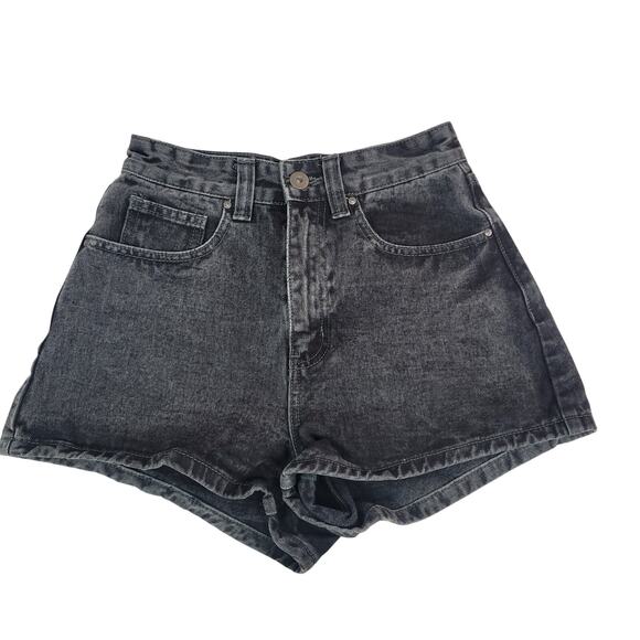 Cotton-On Pants - Cotton-On Size 2 Black High Rise Mom Denim Shorts